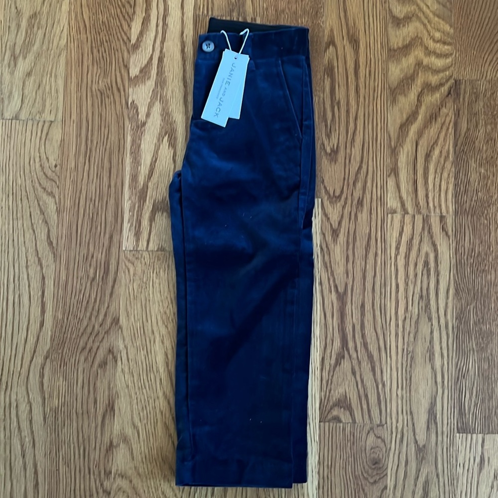 Janie and Jack Boys Navy Blue Velvet Dress Pants New with Tags 3T